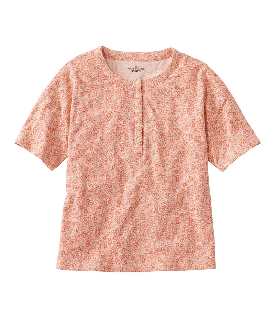 Faded Orange Floral,X-Small