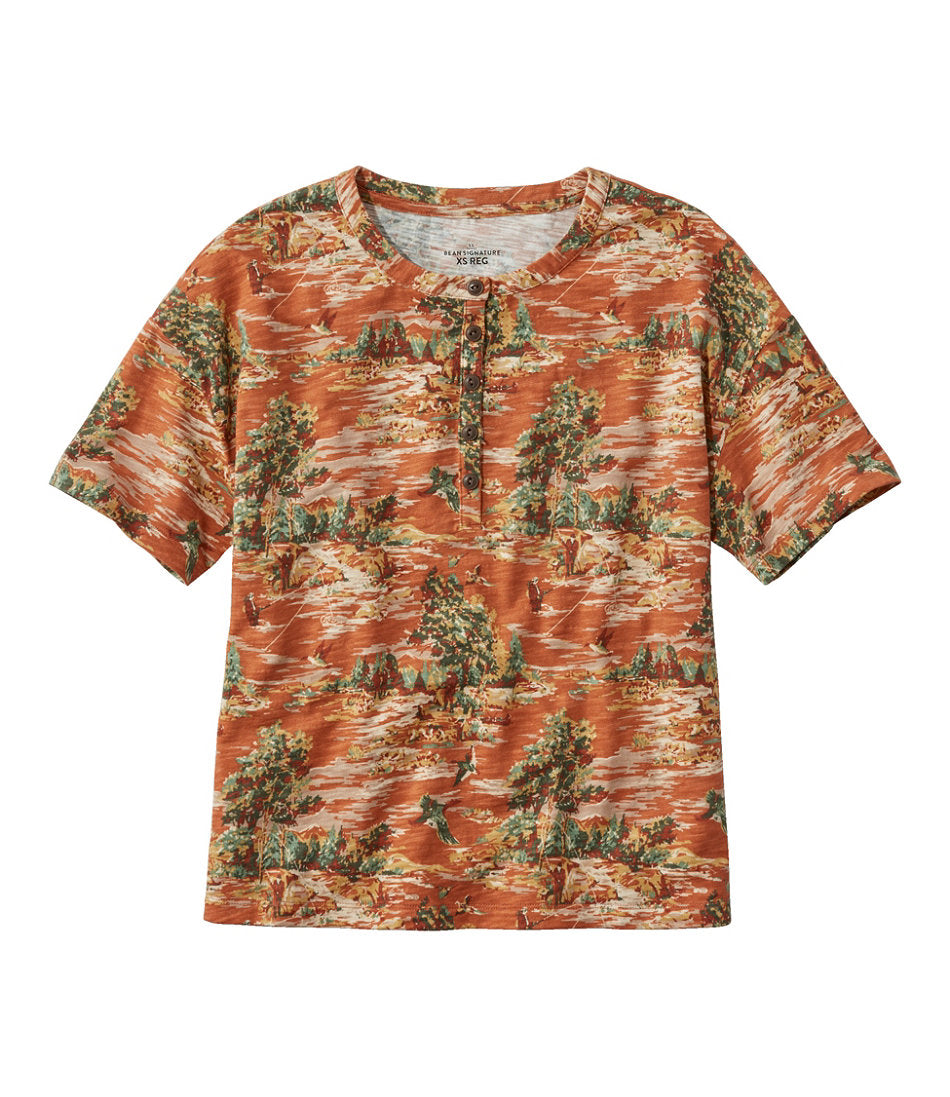 Faded Orange Vintage Scenic,X-Small
