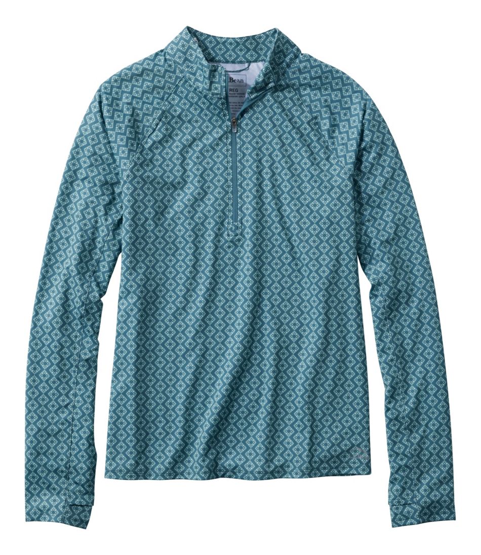Women's Access Trail Pullover, Long-Sleeve Quarter-Zip Print | L.L.Bean
