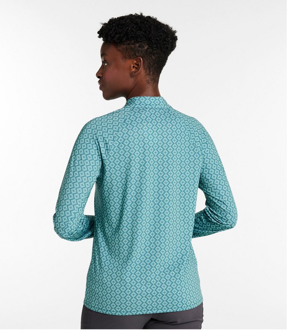 Women's Access Trail Pullover, Long-Sleeve Quarter-Zip Print | L.L.Bean