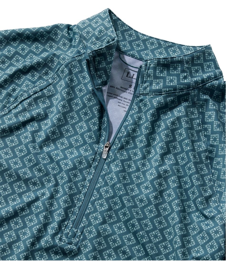 Women's Access Trail Pullover, Long-Sleeve Quarter-Zip Print | L.L.Bean