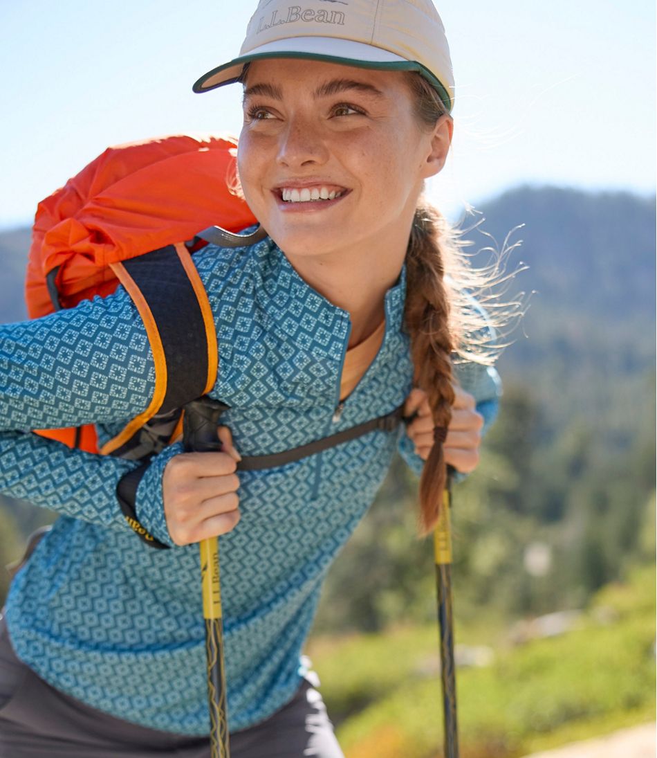 Women's Access Trail Pullover, Long-Sleeve Quarter-Zip Print | L.L.Bean