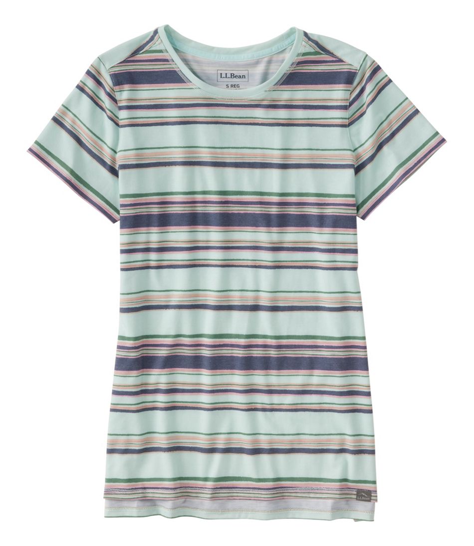Women's Everyday SunSmart® Tee, Short-Sleeve Stripe | L.L.Bean