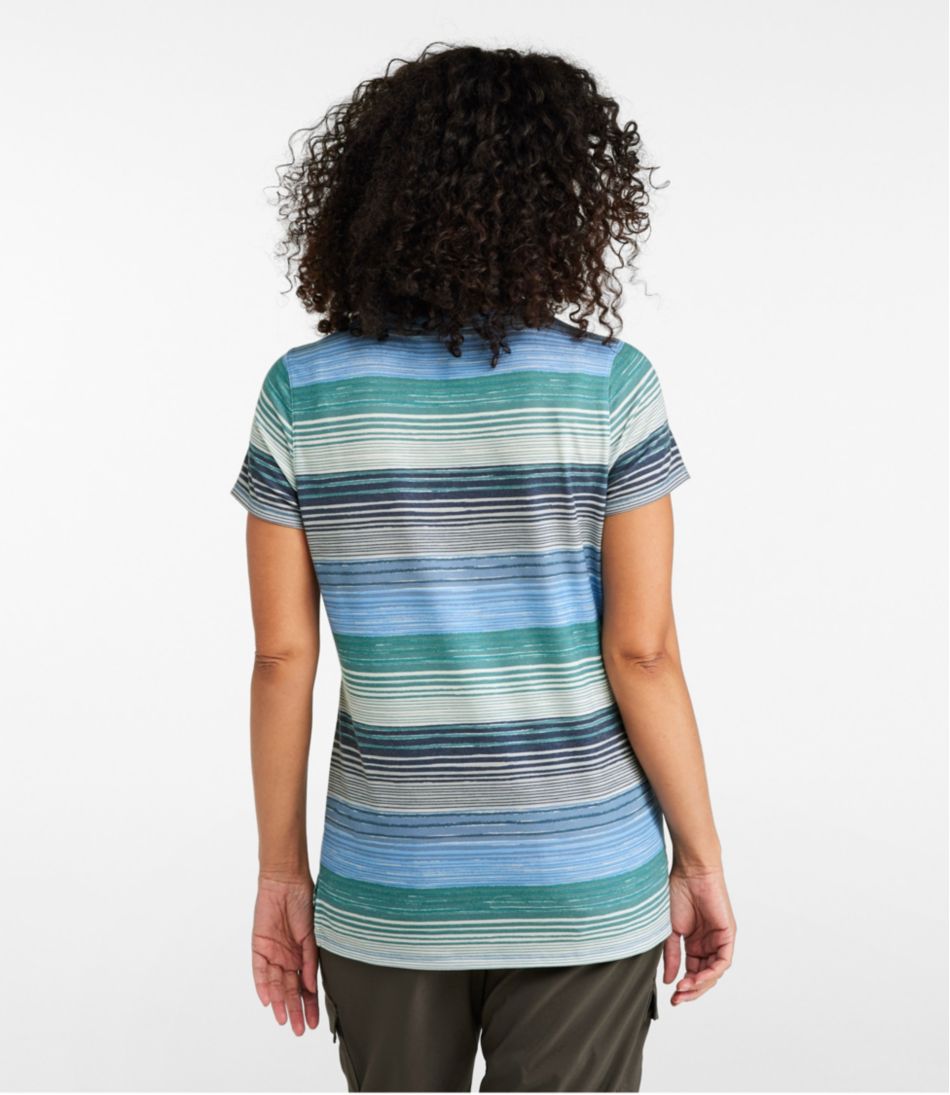 Women's Everyday SunSmart® Tee, Short-Sleeve Stripe | L.L.Bean