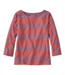Women's Heritage Mariner Top, Boatneck Three-Quarter-Sleeve Stripe | L.L.Bean