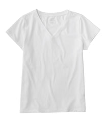 Women's Soft Stretch Supima-Blend Tee, Short-Sleeve V-Neck | L.L.Bean