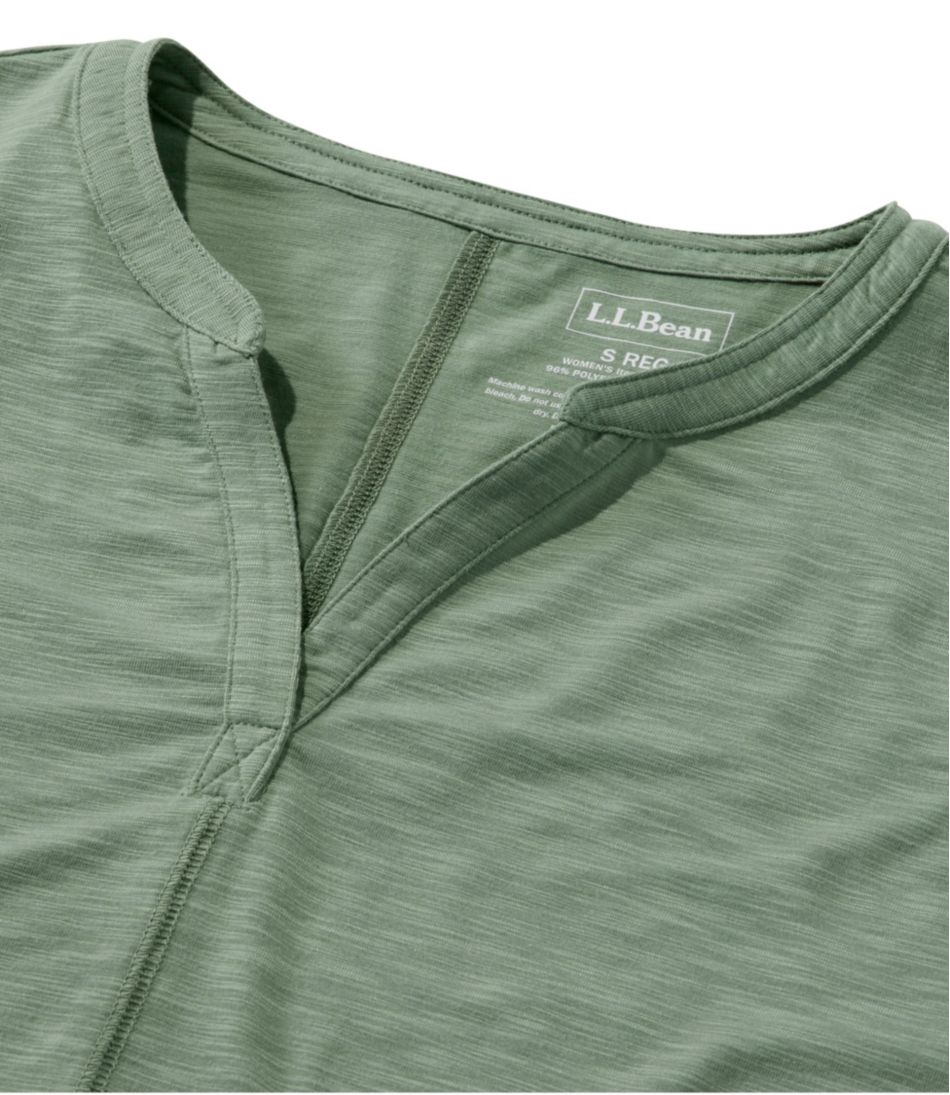 Women's Streamside Tee, Three-Quarter-Sleeve Splitneck | L.L.Bean