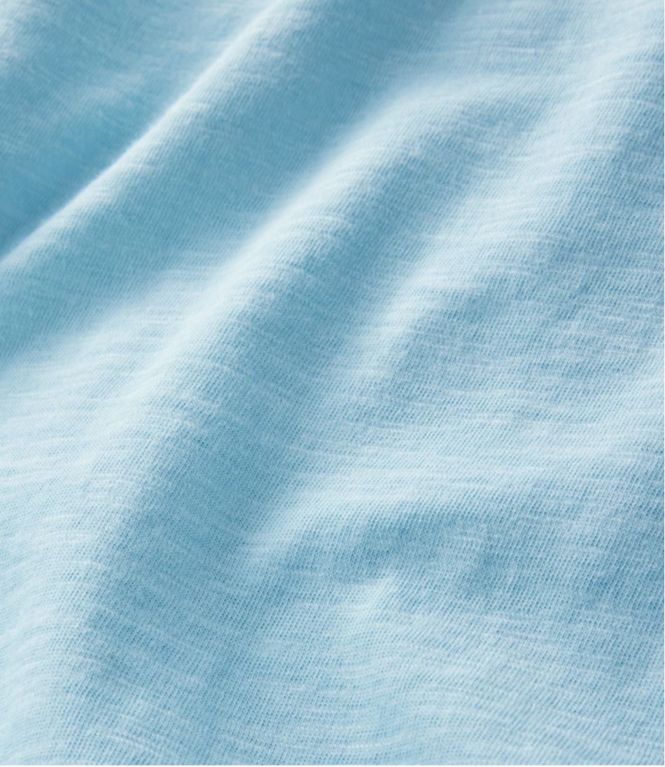 Women's Organic Cotton Tee, V-Neck Cap-Sleeve | L.L.Bean