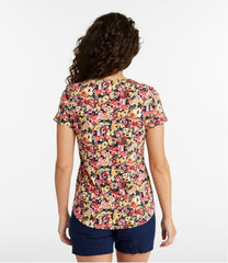 Women's Organic Cotton Tee, V-Neck Short-Sleeve Print | L.L.Bean