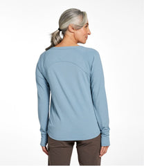 Women's Ribbed Performance Tee, Long-Sleeve Splitneck | L.L.Bean