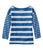 Bright Blue Blocked Stripe