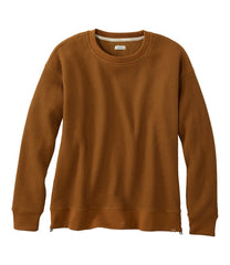 Women's Birchwood Brushed Waffle Top, Crewneck | L.L.Bean