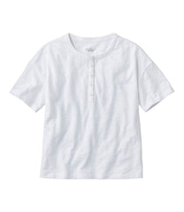 Women's Signature Slub Tee, Short-Sleeve Henley | L.L.Bean