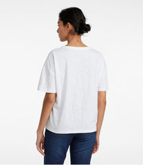 Women's Signature Slub Tee, Short-Sleeve Henley | L.L.Bean