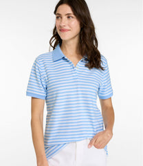 Women's Premium Double L Polo, Short-Sleeve Relaxed Fit Stripe | L.L.Bean