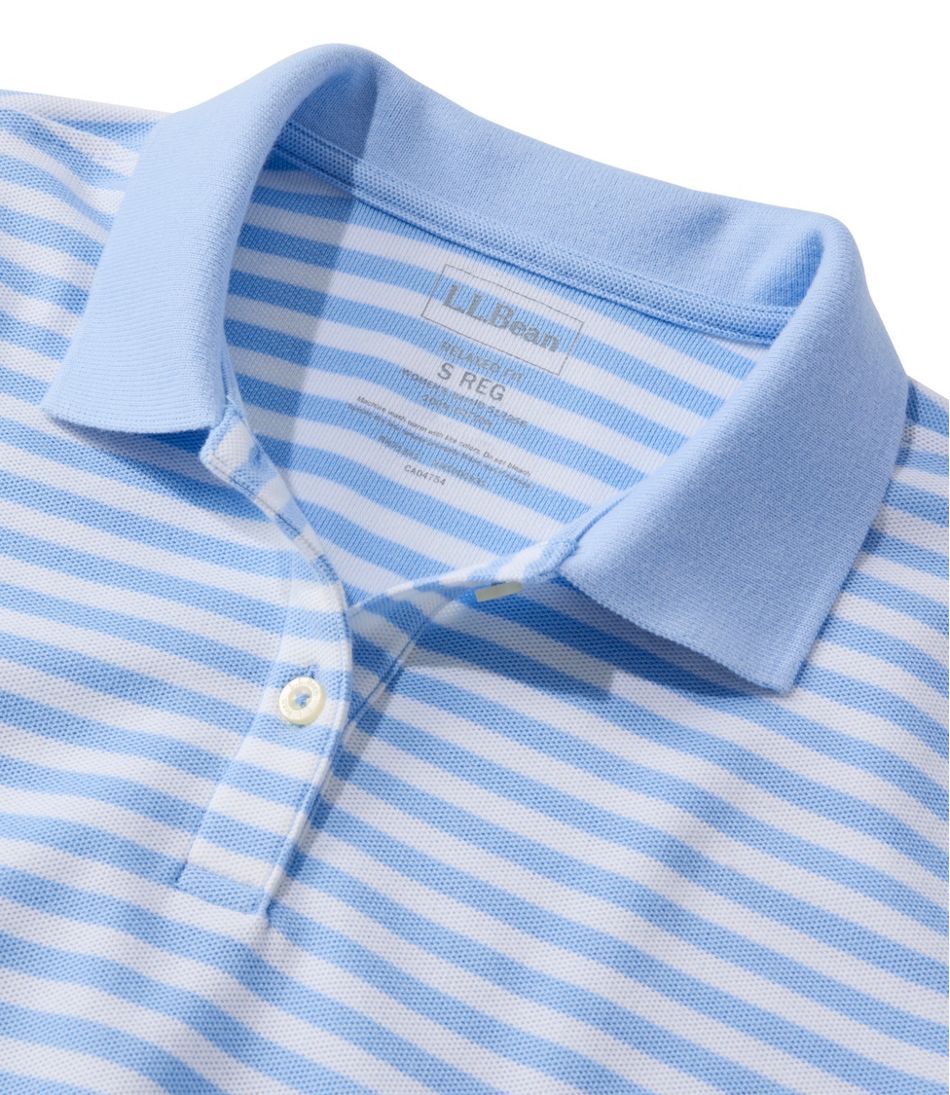 Women's Premium Double L Polo, Short-Sleeve Relaxed Fit Stripe | L.L.Bean