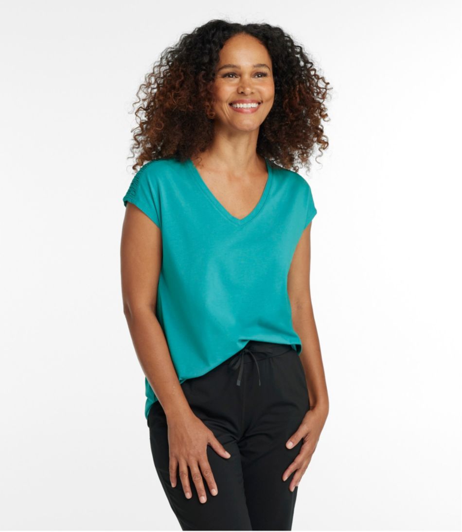 Women's Beyond Soft V-Neck Tee, Short Sleeve | L.L.Bean