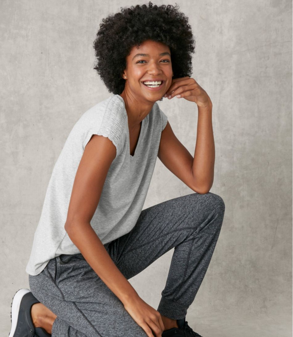 Women's Beyond Soft V-Neck Tee, Short Sleeve | L.L.Bean