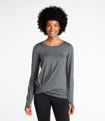 Women's VentureSoft Twist-Front Top, Long-Sleeve | L.L.Bean