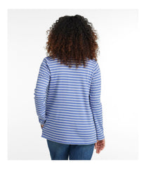 Women's Pima Cotton Open Cardigan, With Pockets Stripe | L.L.Bean
