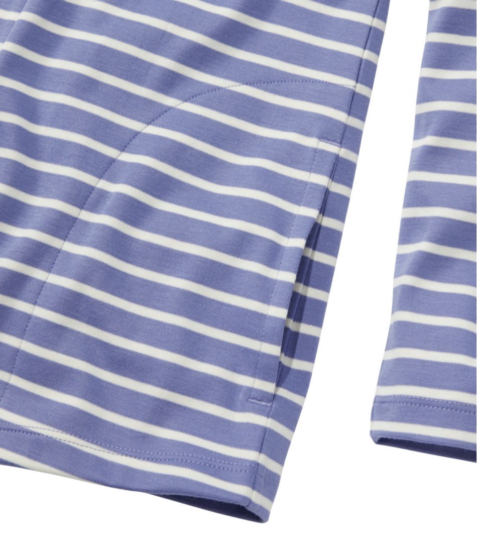 Women's Pima Cotton Open Cardigan, With Pockets Stripe | L.L.Bean