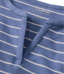 Women's Tee, Short-Sleeve Notch-Neck Stripe | L.L.Bean