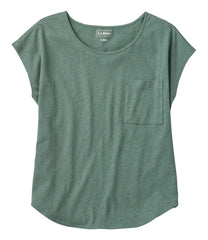 Women's Linen/Cotton Tee, Short-Sleeve Scoopneck | L.L.Bean