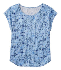 Women's Linen/Cotton Tee, Short-Sleeve Scoopneck Print | L.L.Bean