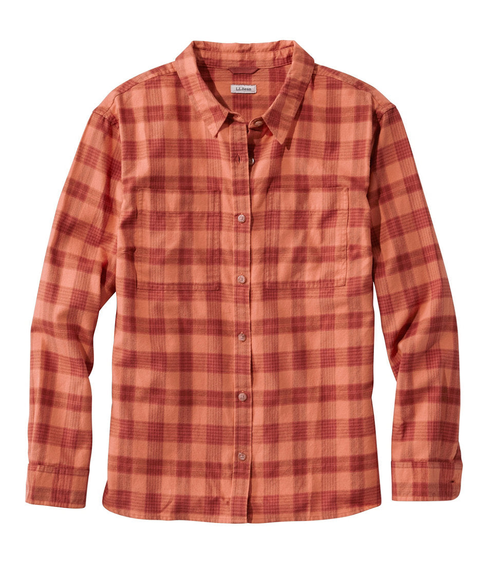 Faded Orange Plaid,X-Small