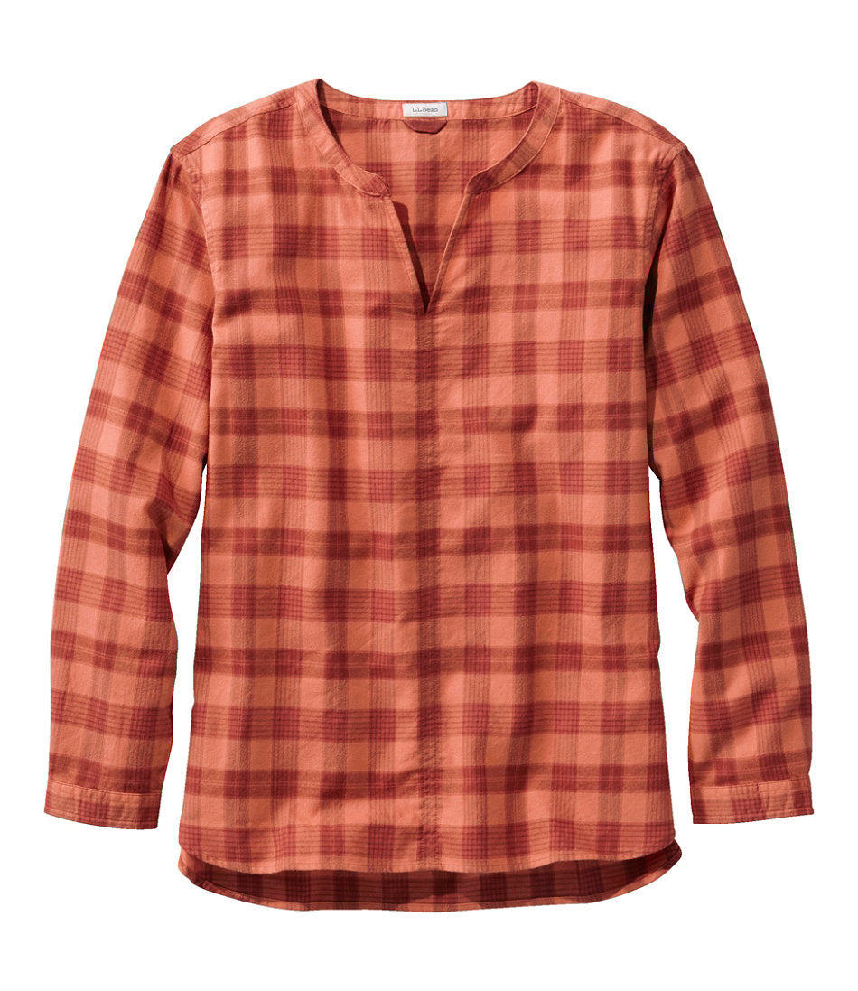 Faded Orange Plaid,X-Small