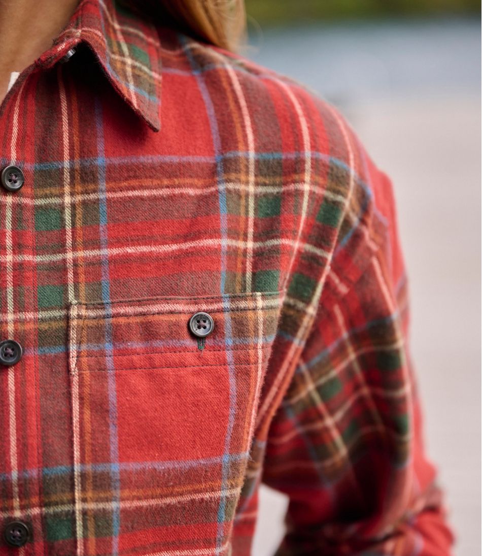 Women's Scotch Plaid Flannel Shirt, Boyfriend | L.L.Bean
