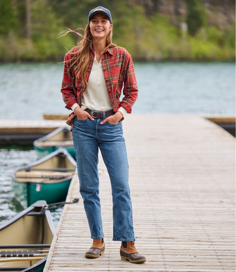 Women's Scotch Plaid Flannel Shirt, Boyfriend | L.L.Bean