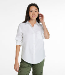 Women's Wrinkle-Free Pinpoint Oxford Shirt, Long-Sleeve Relaxed Fit | L.L.Bean
