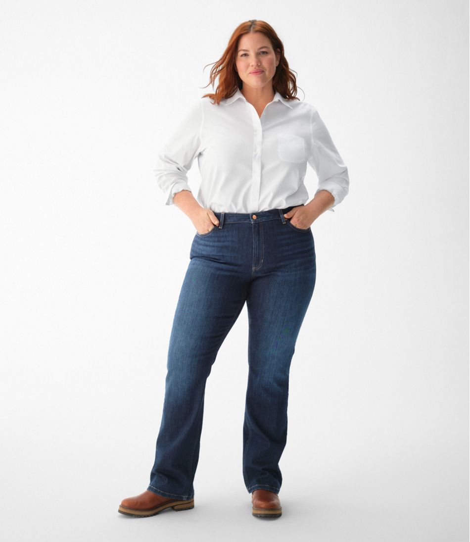 Women's Wrinkle-Free Pinpoint Oxford Shirt, Long-Sleeve Relaxed Fit | L.L.Bean