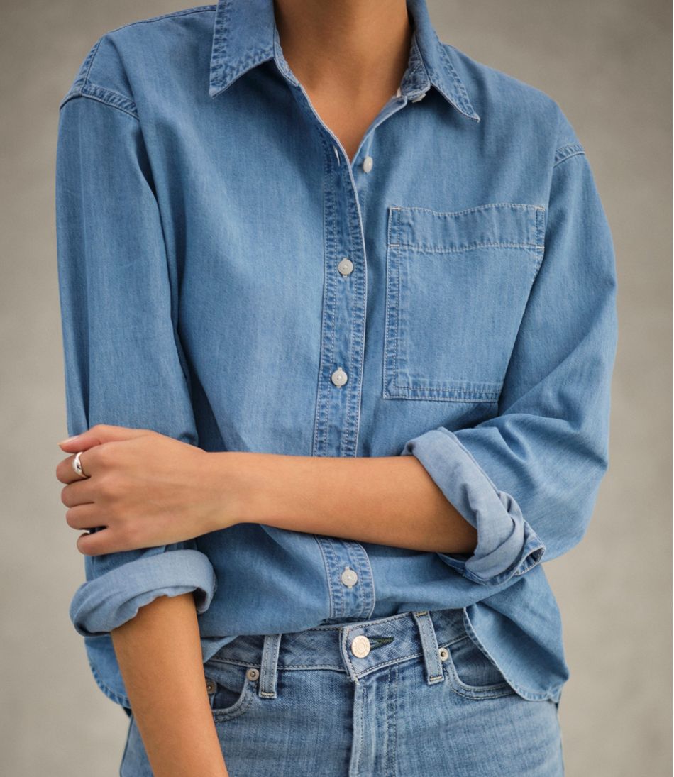 Women's Denim Boyfriend Shirt | L.L.Bean