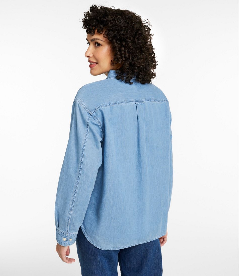 Women's Denim Boyfriend Shirt | L.L.Bean