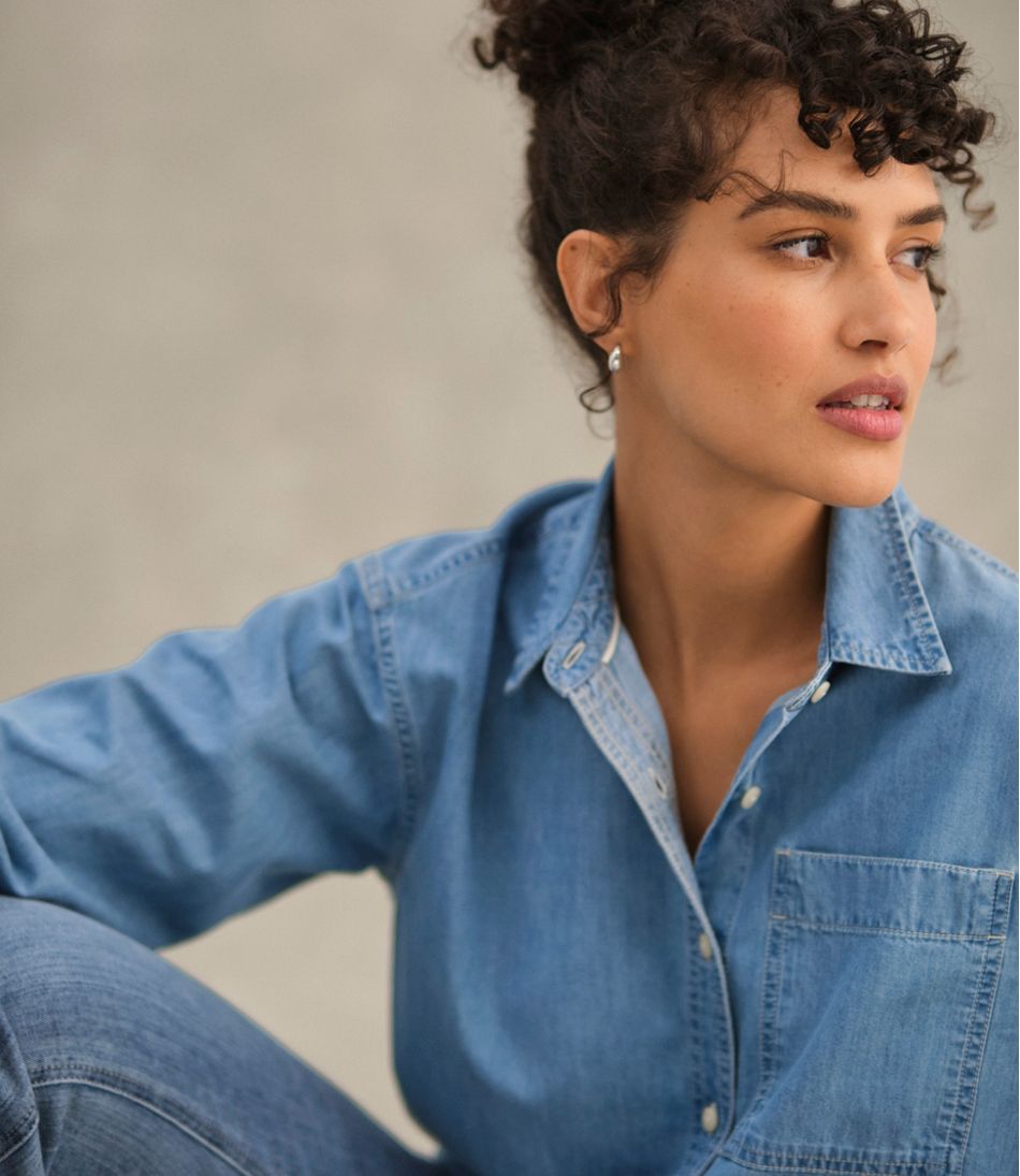 Women's Denim Boyfriend Shirt | L.L.Bean