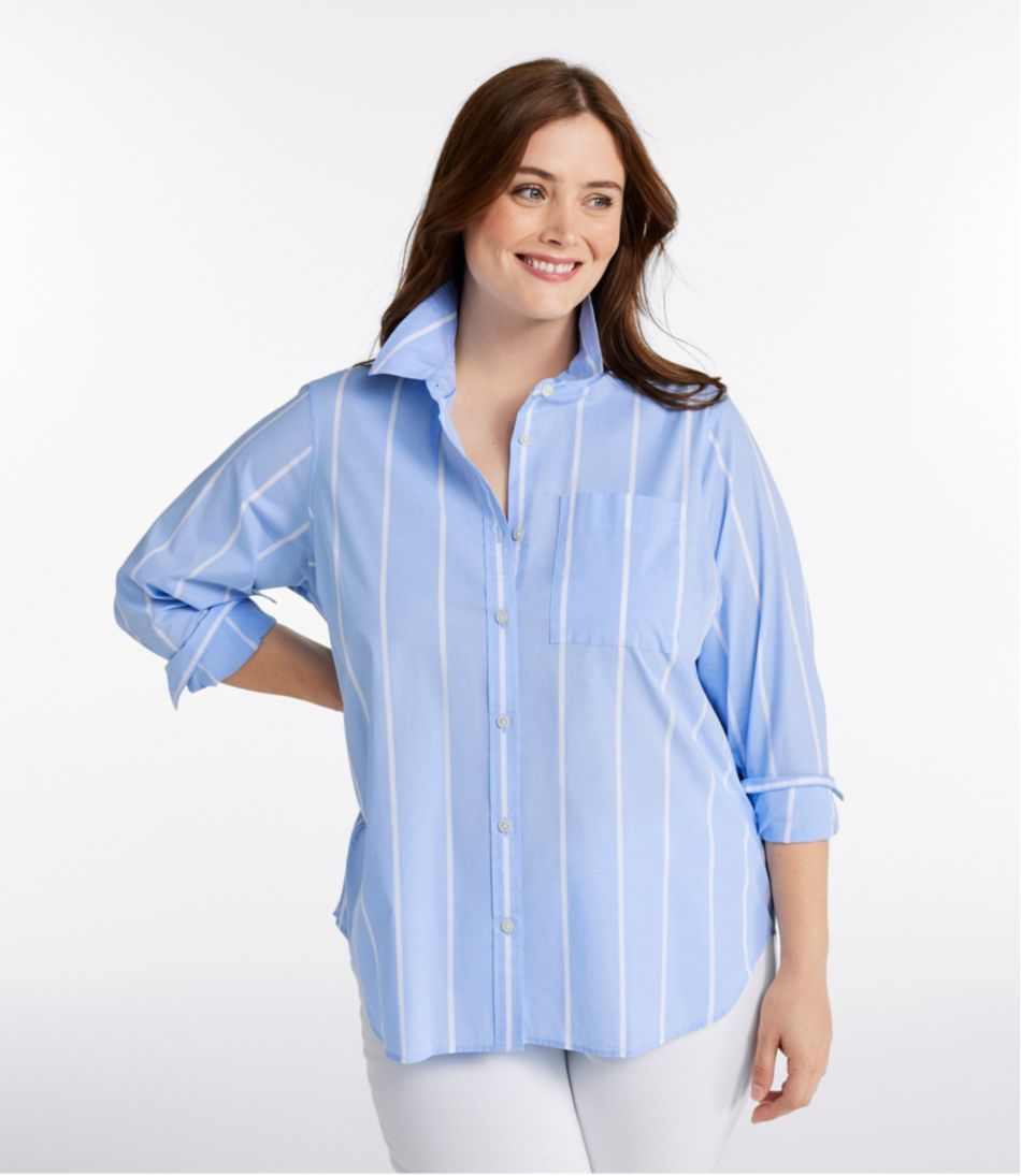 Women's Essential Cotton Poplin Shirt, Long-Sleeve | L.L.Bean