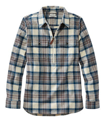 Women's Scotch Plaid Flannel Shirt, Quarter-Zip | L.L.Bean