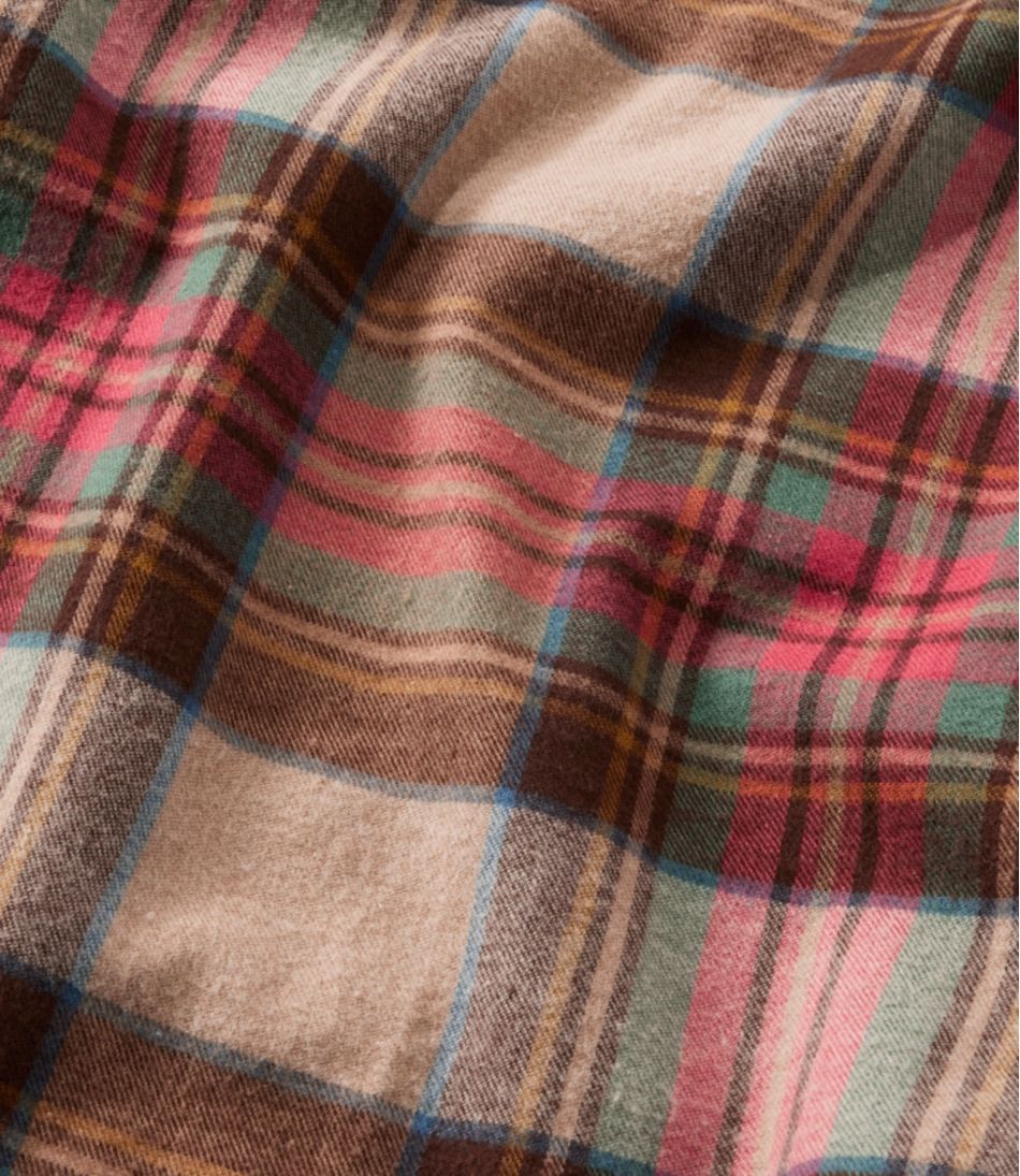 Women's Scotch Plaid Flannel Shirt, Quarter-Zip | L.L.Bean