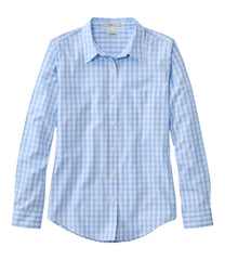 Women's Wrinkle-Free Pinpoint Oxford Shirt, Long-Sleeve Relaxed Fit Plaid | L.L.Bean