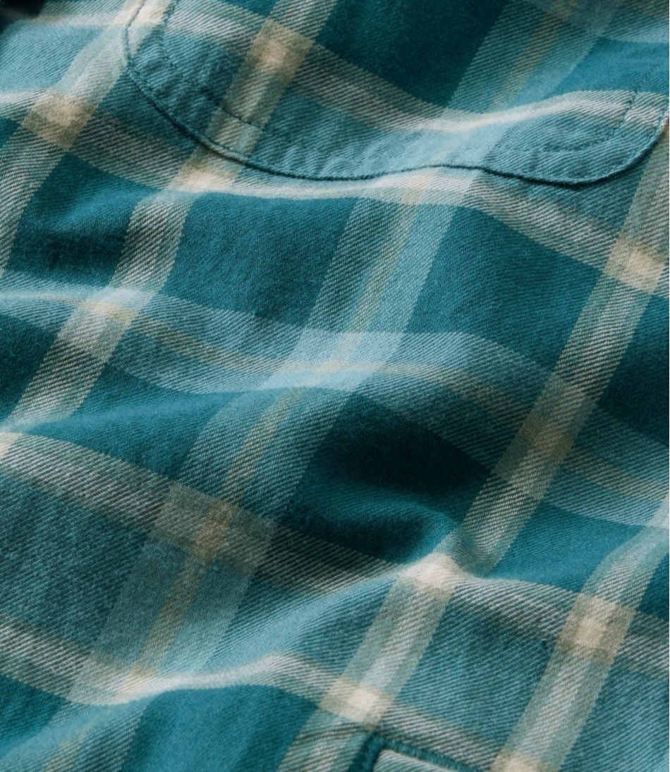 Women's Fleece-Lined Flannel Shirt, Snap-Front Plaid | L.L.Bean