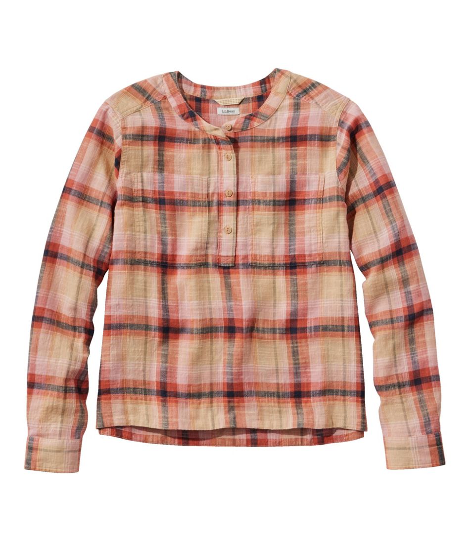 Women's Day Breeze Shirt, Long-Sleeve Collarless | L.L.Bean