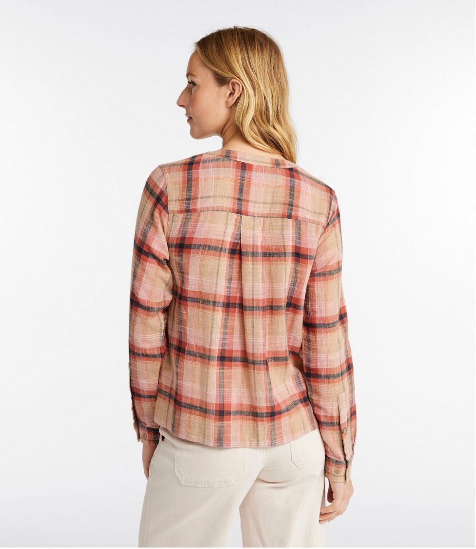 Women's Day Breeze Shirt, Long-Sleeve Collarless | L.L.Bean