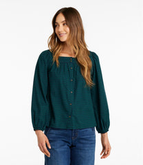 Women's Whisperweight Flannel Shirt, Squareneck | L.L.Bean