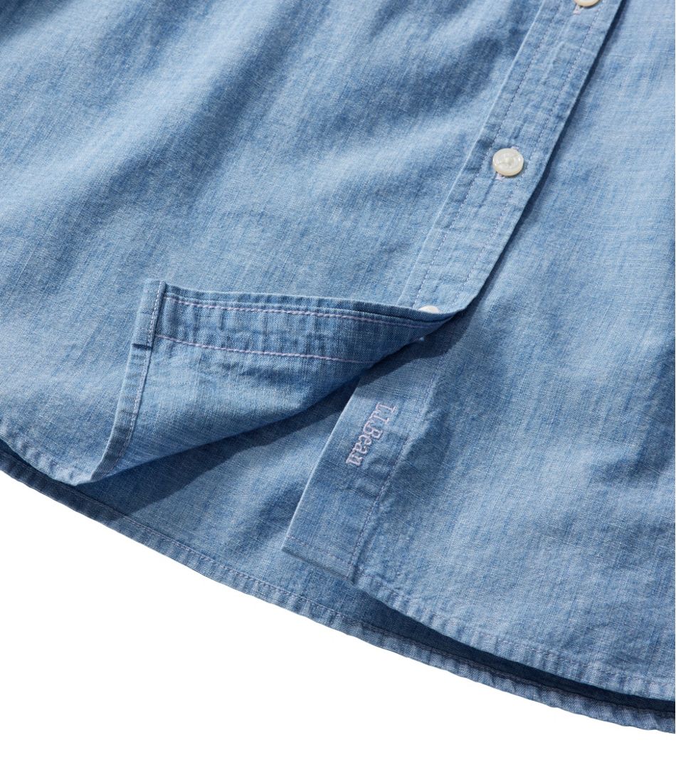 Women's Essential Cotton Shirt, Chambray Long Sleeve | L.L.Bean