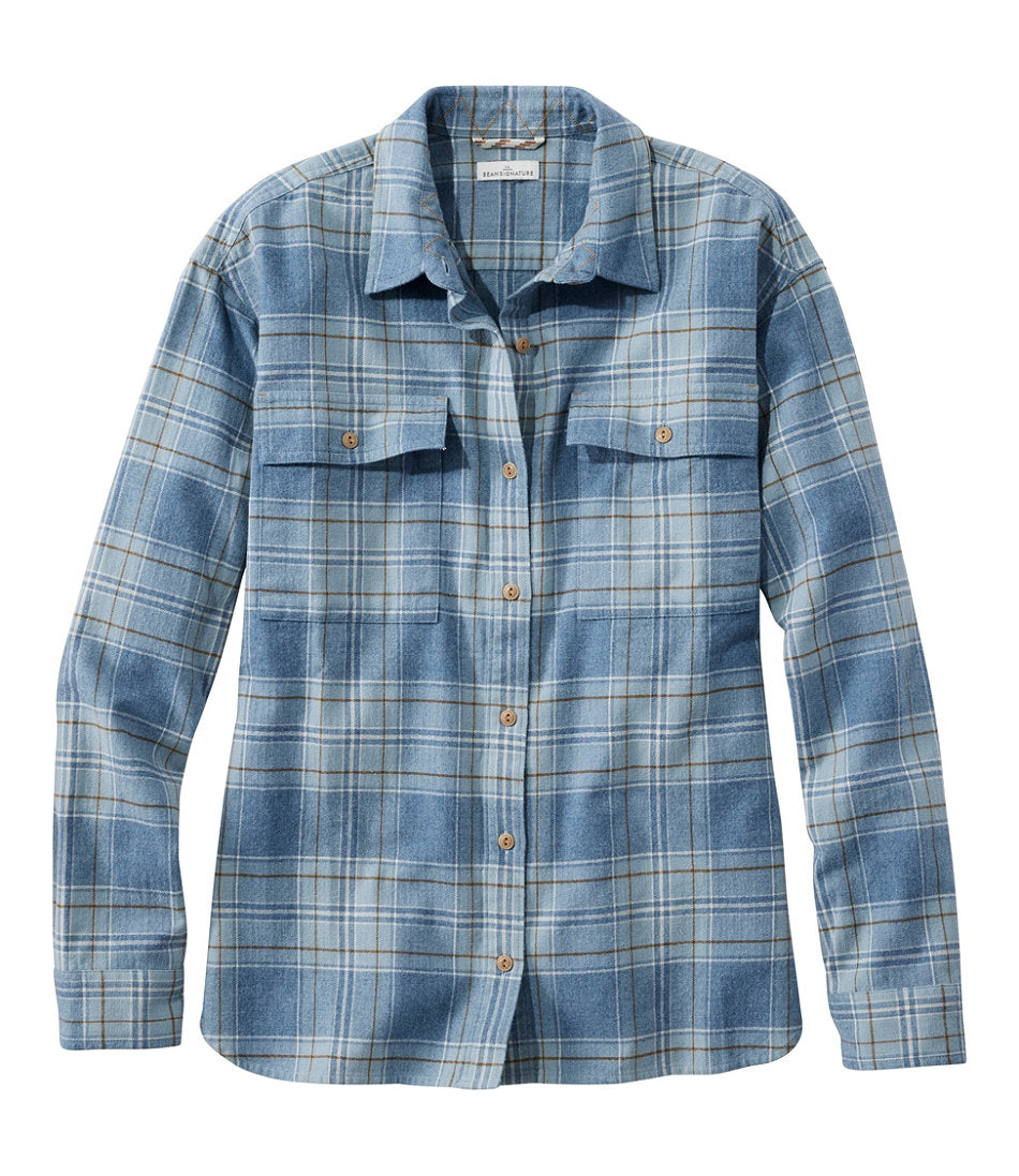 Iron Blue Heather Plaid,X-Small
