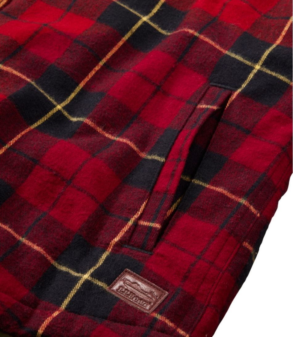 Women's Scotch Plaid Flannel Shirt, Sherpa-Lined Zip Hoodie | L.L.Bean