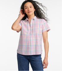 Women's Vacationland Seersucker Shirt, Short-Sleeve Popover Plaid | L.L.Bean