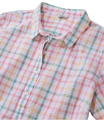 Women's Vacationland Seersucker Shirt, Short-Sleeve Popover Plaid | L.L.Bean